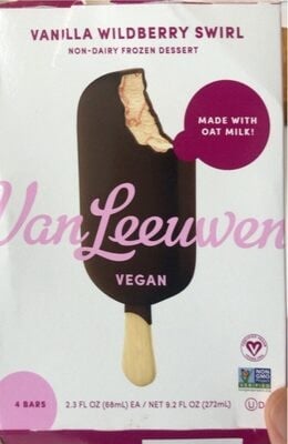 Van Leeuwen Vanilla Wildberry Swirl Non-Dairy Frozen Dessert package