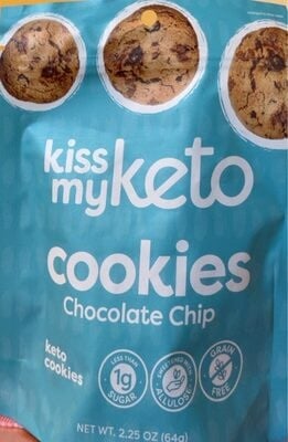 Kiss My Keto Chocolate Chip Keto Cookies package