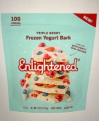 Enlightened Banana Peanut Butter Frozen Yogurt Bark package