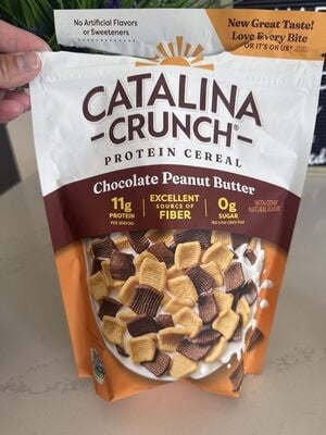Catalina Crunch Chocolate Peanut Butter Cereal packaging