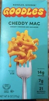 Goodles Cheddy Mac & Cheese packaging