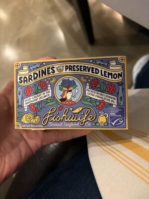 Fishwife Tinned Seafood Co. Sardines With Preserved Lemon packaging