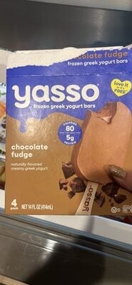 Yasso Chocolate Fudge Greek Yogurt Bars package