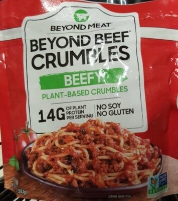 Beyond Meat Beefy Beyond Beef Crumbles Plant-Based Crumbles packaging