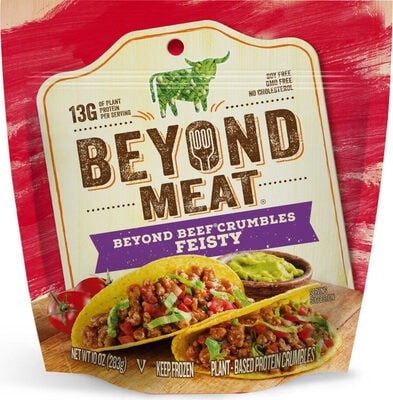 Beyond Meat Feisty Beyond Beef Crumbles Plant-Based Crumbles packaging