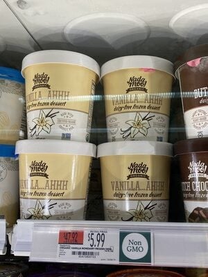 Nada Moo! Vanilla Bean Vanilla Flavored Organic Dairy-Free Frozen Dessert packaging