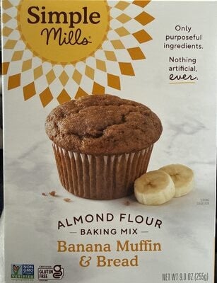 Simple Mills Almond Flour Banana Muffin Baking Mix packaging