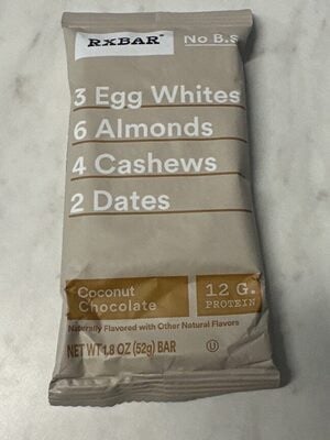Rxbar Coconut Chocolate Protein Bar packaging