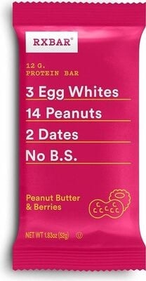 Rxbar Peanut Butter & Berries Protein Bar packaging