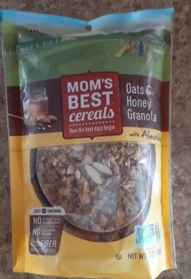 Mom's Best Cereals Oats & Honey Granola With Almonds packaging