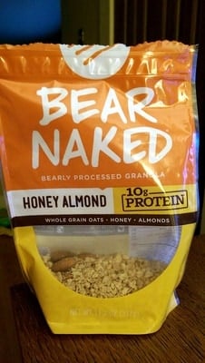 Bear Naked Cereal Granola Honey Almond Protein package