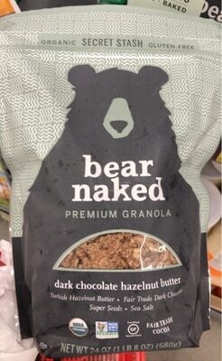 Bear Naked Dark Chocolate Hazelnut Butter Premium Granola packaging