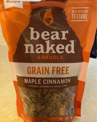 Bear Naked Maple Cinnamon Coconut, Almonds & Maple Syrup Grain Free Granola package
