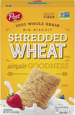 Shredded Wheat 100% Whole Grain Big Biscuit Cereal packaging