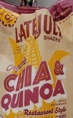 Late July Snacks Restaurant Style Chia & Quinoa Tortilla Chips package