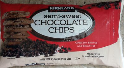 Kirkland Signature Semi-Sweet Chocolate Chips, Semi-Sweet Chocolate package