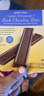 Trader Joe's Mini Dark Chocolate Bars packaging