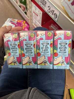 Trader Joe's Organic Fruit Punch Juice Beverage From Concentrate package