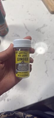 Trader Joe's Organic No Joke Ginger Juice Shot package
